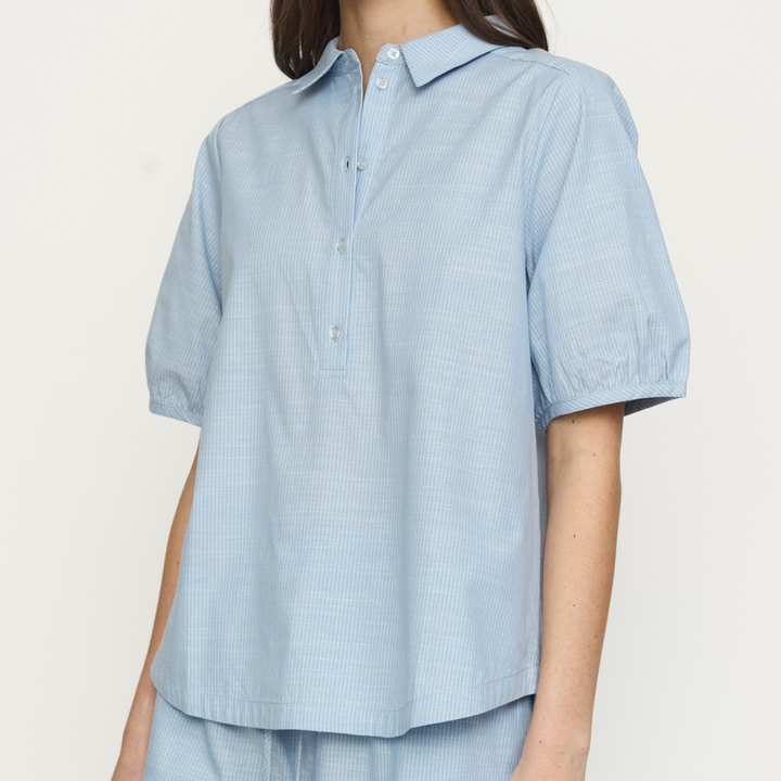 SOFT REBELS - SKJORTE - EBBI SR325-707 - FOREVER BLUE