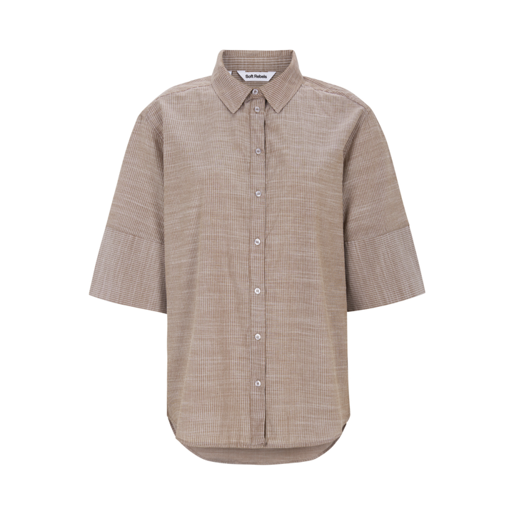SOFT REBELS - SKJORTE - EBBI SR326-701 - BISON