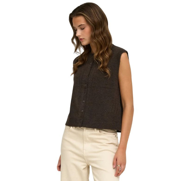 ONLY - VEST - SIMONI 15381355 - COFFEE BEAN