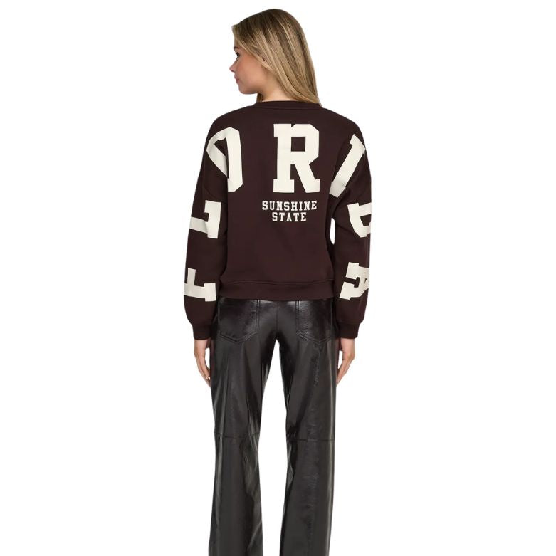 ONLY - SWEATSHIRT - LOOSE FIT O-NECK 15356793 - VINEYARD WINE