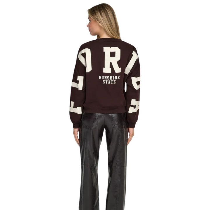 ONLY - SWEATSHIRT - LOOSE FIT O-NECK 15356793 - VINEYARD WINE