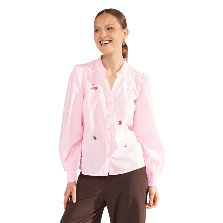 NÜMPH - SKJORTE - TENJA 707423 - PINK LADY