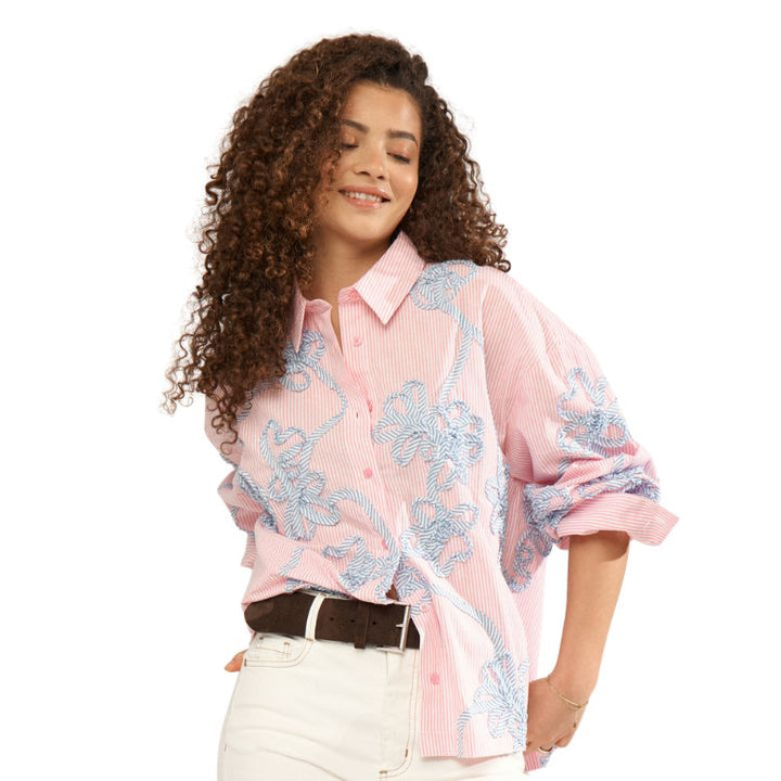 NÜMPH - SKJORTE - EMELIA OVERSIZE 707015 - PRISM PINK
