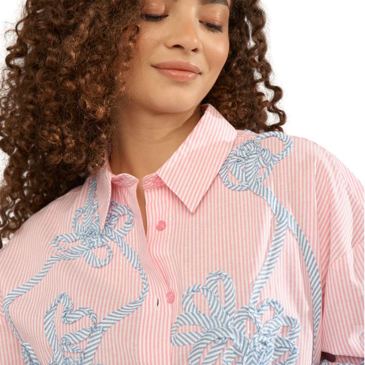 NÜMPH - SKJORTE - EMELIA OVERSIZE 707015 - PRISM PINK