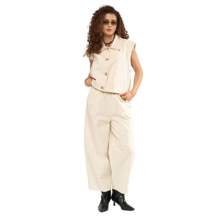 NÜMPH - BUKS - SUNNA CROPPED 706829 - WHITECAP GRAY