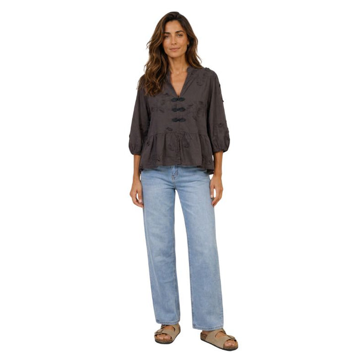 MARTA DU CHATEAU - BLUSE - SAFIYA - 202722 - CASTAGNO