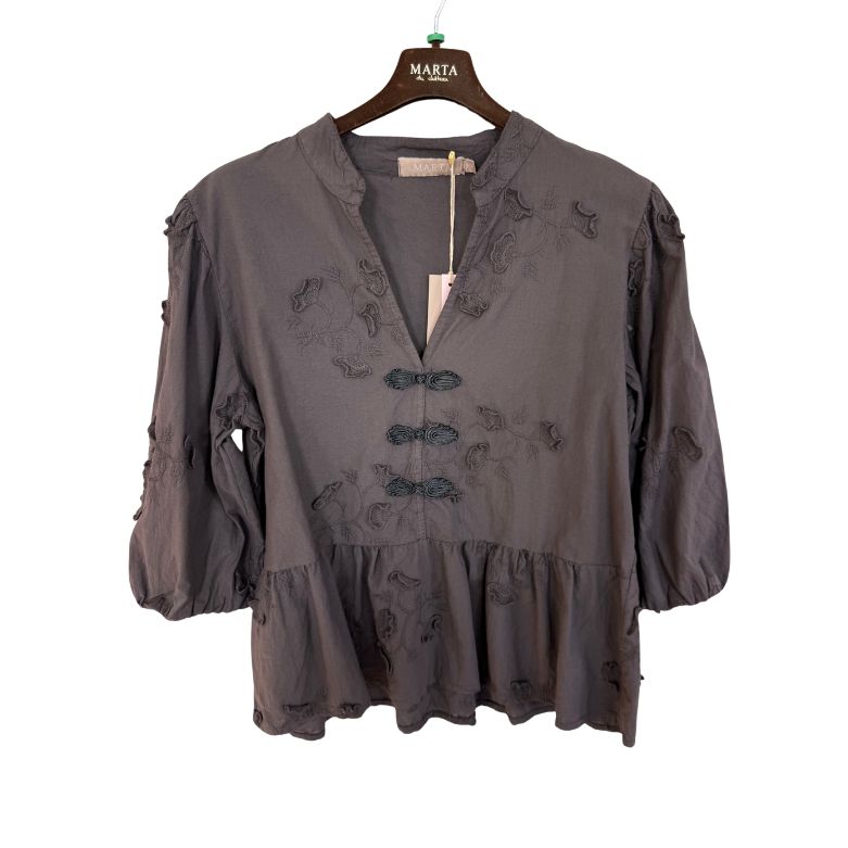 MARTA DU CHATEAU - BLUSE - SAFIYA - 202722 - CASTAGNO