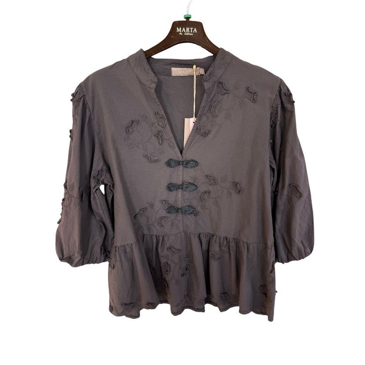 MARTA DU CHATEAU - BLUSE - SAFIYA - 202722 - CASTAGNO