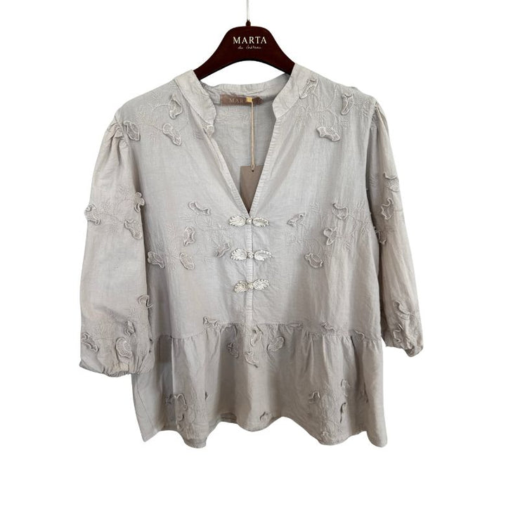 MARTA DU CHATEAU - BLUSE - SAFIYA - 202722 - BEIGE