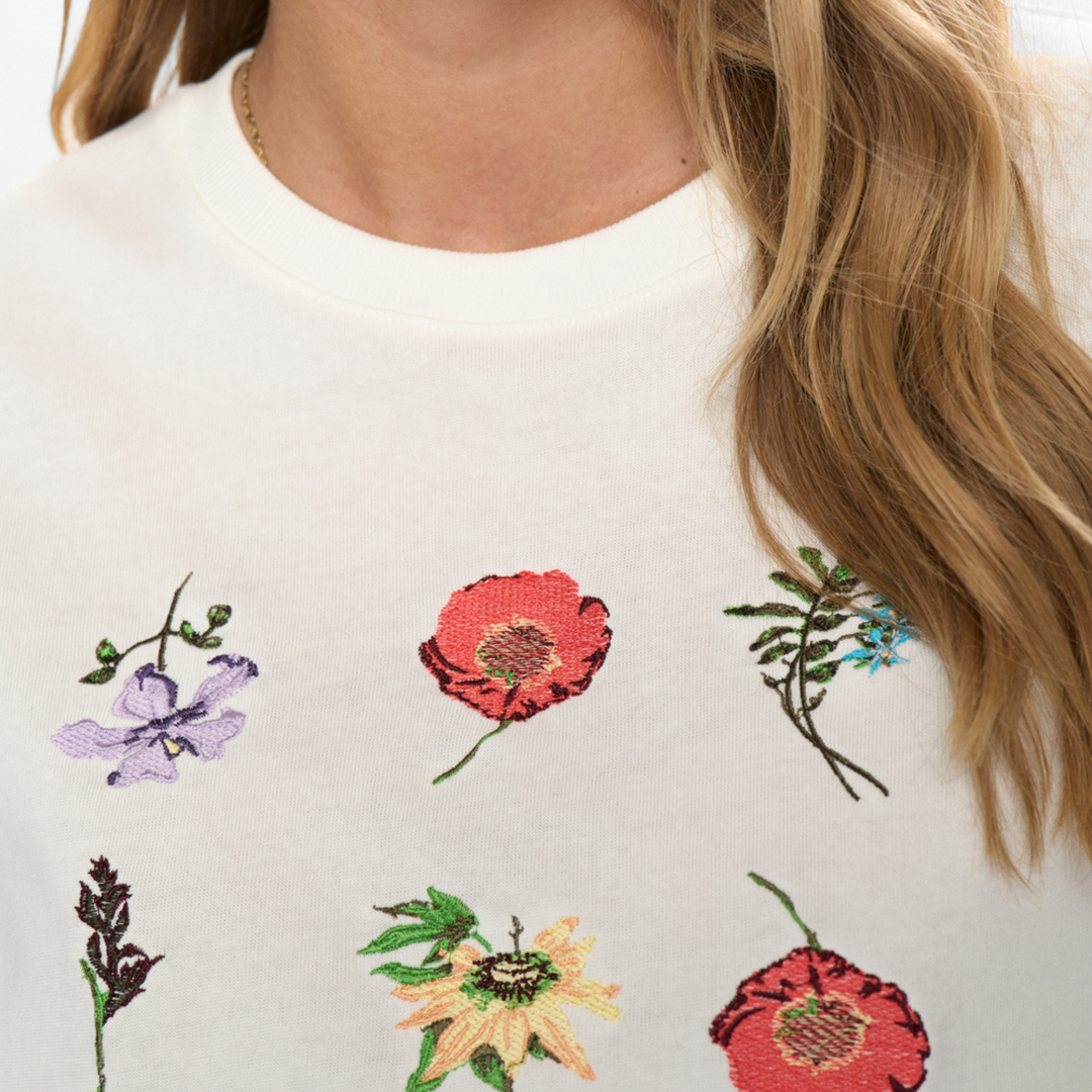 NÜMPH -T-SHIRT - BELISA BOXY 706645 - CLOUD DANCER