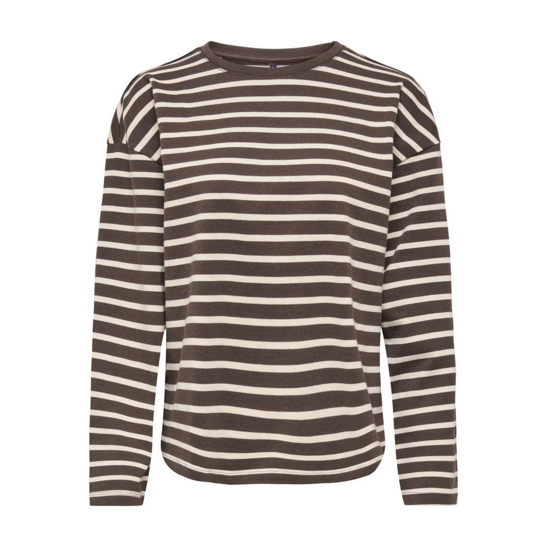 ONLY - BLUSE - NEW SOPH 15337134 - BLACK COFFEE/BIRCH