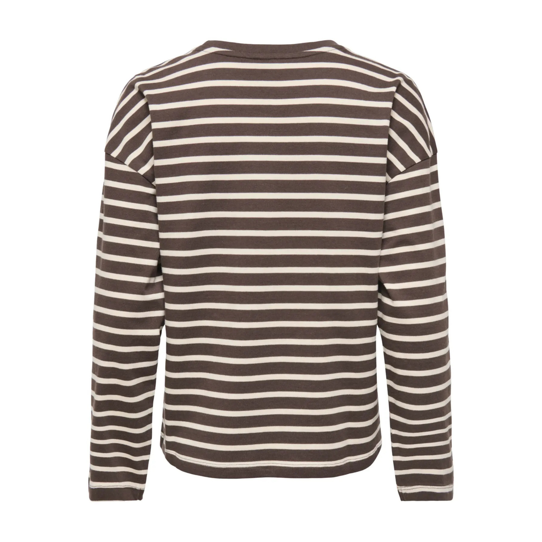 ONLY - BLUSE - NEW SOPH 15337134 - BLACK COFFEE/BIRCH