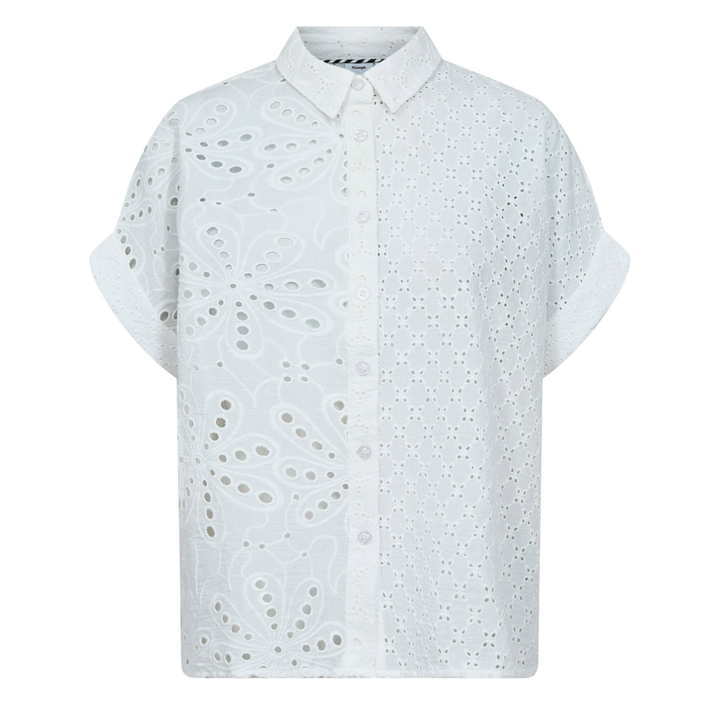 NÜMPH - SKJORTE - PALMA 706469 - BRIGHT WHITE