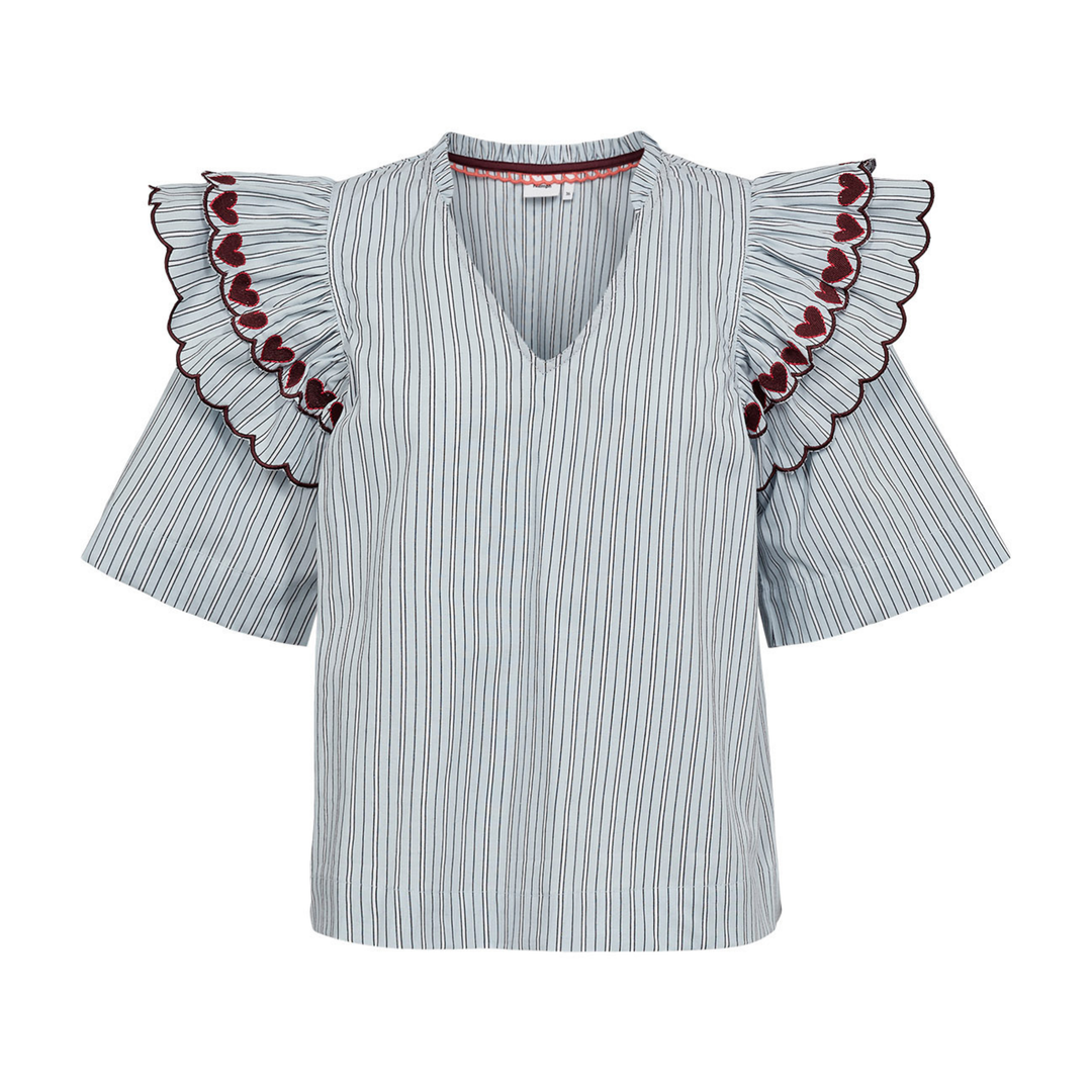 NÜMPH - BLUSE - DITTY 707007 - FLOATY BLUE