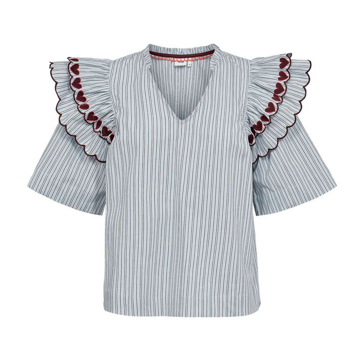 NÜMPH - BLUSE - DITTY 707007 - FLOATY BLUE