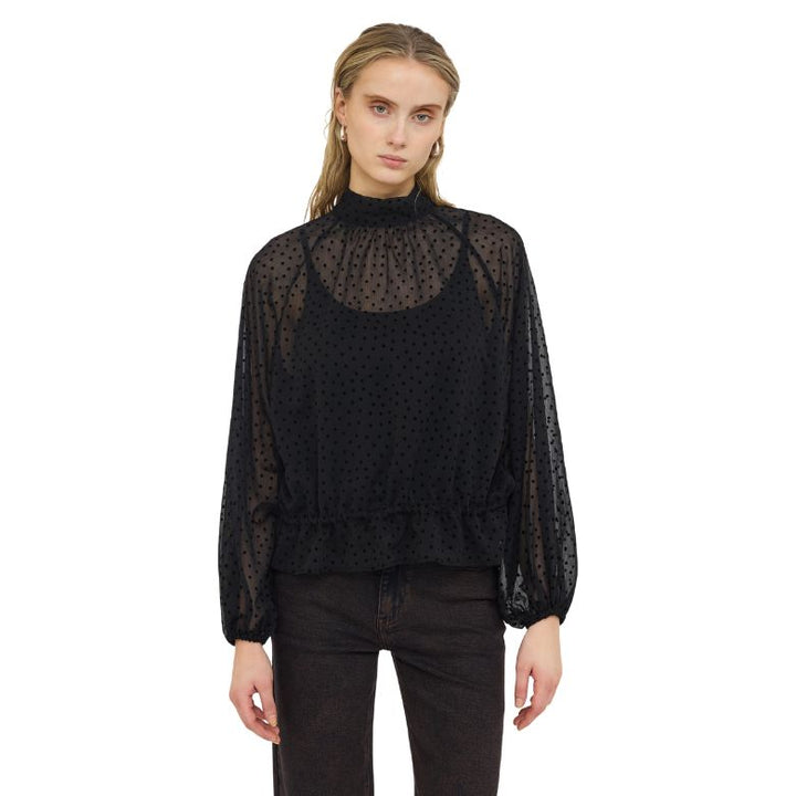 SOFT REBELS - BLUSE - SABELLA - SR626-711 - 001 BLACK