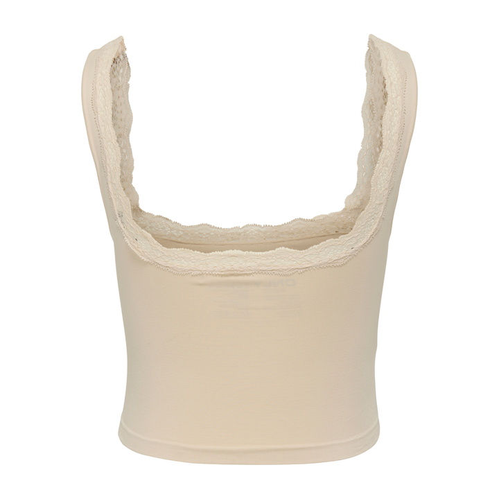 ONLY - TOP - VICKY LACE 15354408 - PEACH TAFFY