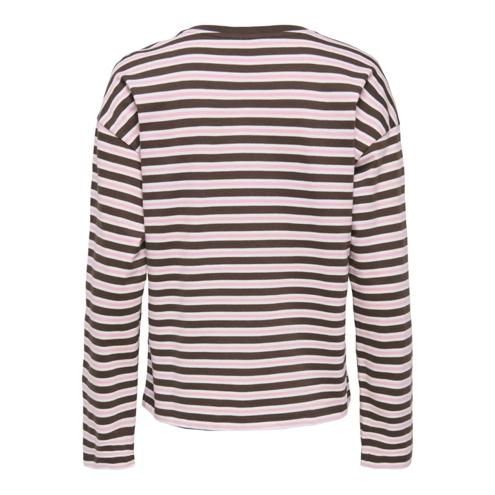 ONLY - BLUSE - NEW SOPH 15337134 - BLACK COFFEE/ORCHID PINK/CLOUD DANCER