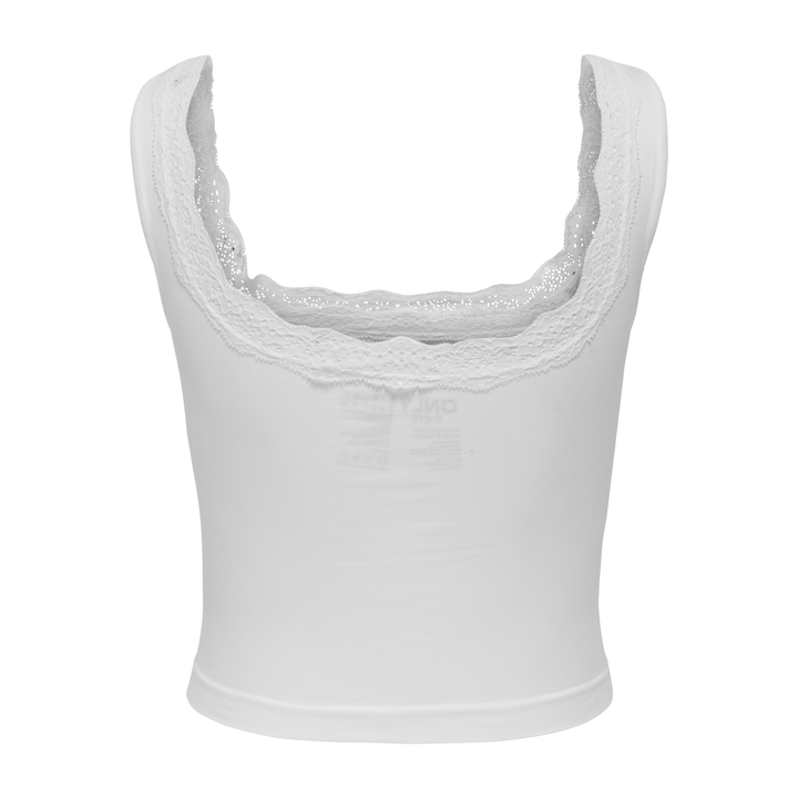 ONLY - TOP - VICKY LACE 15354408 - BRIGHT WHITE