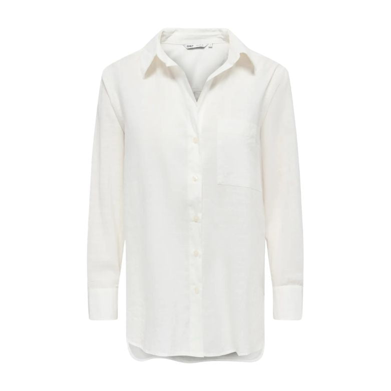ONLY - SKJORTE - SALINA - 15335255 - CLOUD DANCER