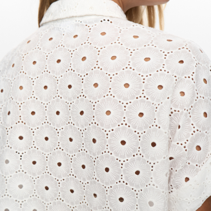 NÜMPH - SKJORTE - PALMA 706469 - BRIGHT WHITE