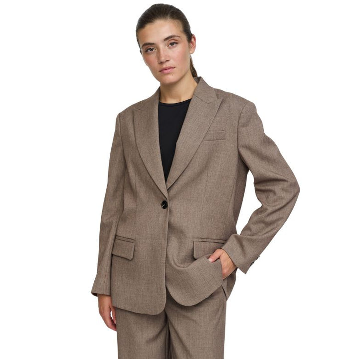 SOFT REBELS - BLAZER - AUBREE - 526-706 - 378 - SILVER MINK MELANGE