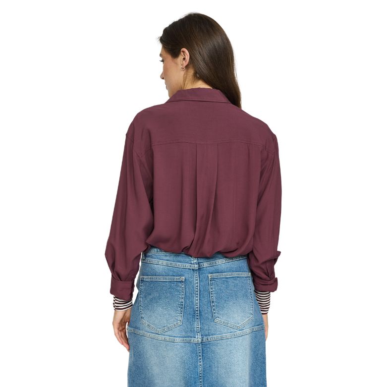 SOFT REBELS - SKJORTE - FREEDOM LOOSE - 125-708 - 365 VINYARD WINE