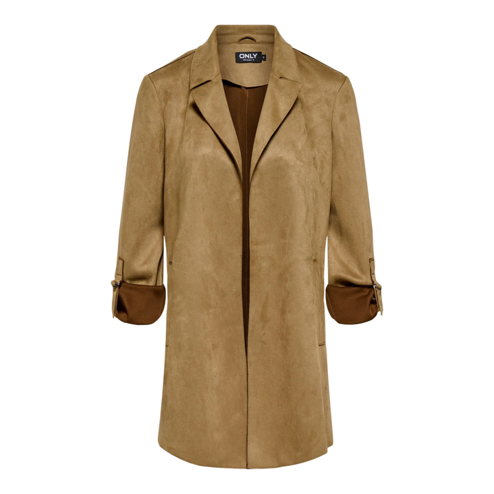 ONLY - JAKKE - JOLINE FAUX SUEDE 15179864 - COGNAC