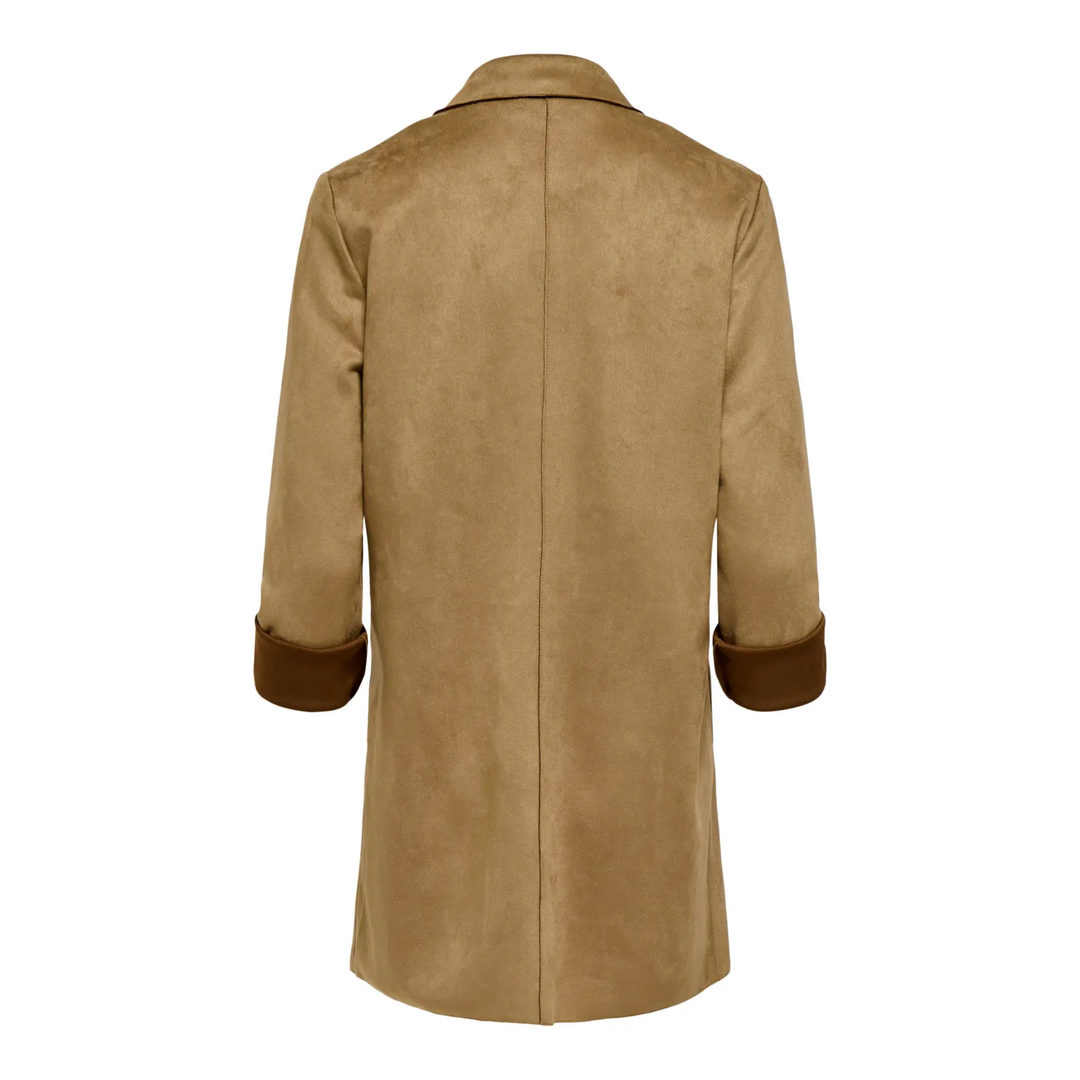 ONLY - JAKKE - JOLINE FAUX SUEDE 15179864 - COGNAC