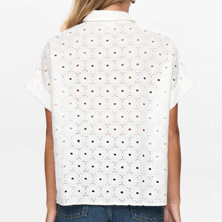 NÜMPH - SKJORTE - PALMA 706469 - BRIGHT WHITE