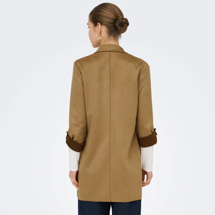 ONLY - JAKKE - JOLINE FAUX SUEDE 15179864 - COGNAC