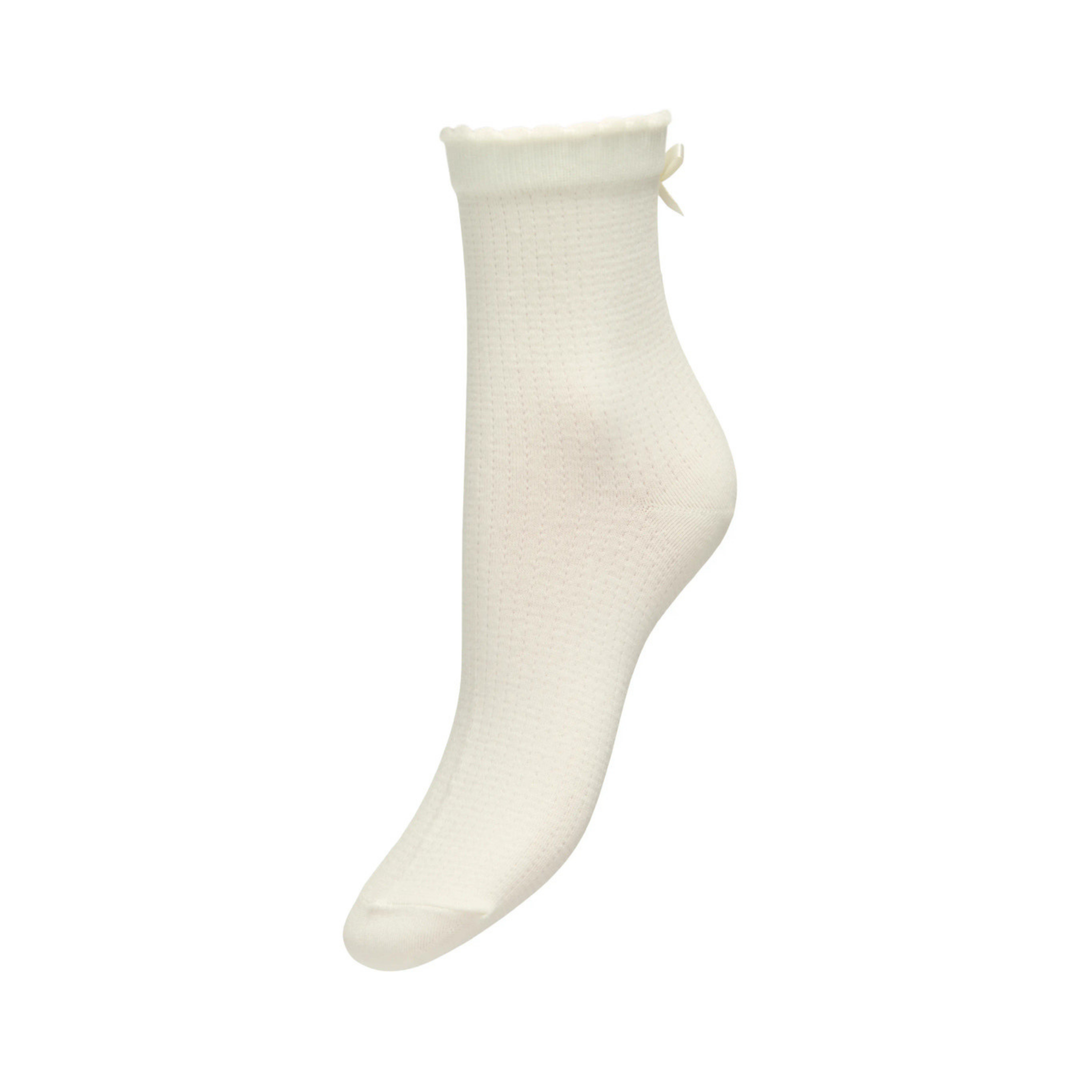 ONLY - STRØMPER - ELISA 15381524 - CLOUD DANCER/BOW