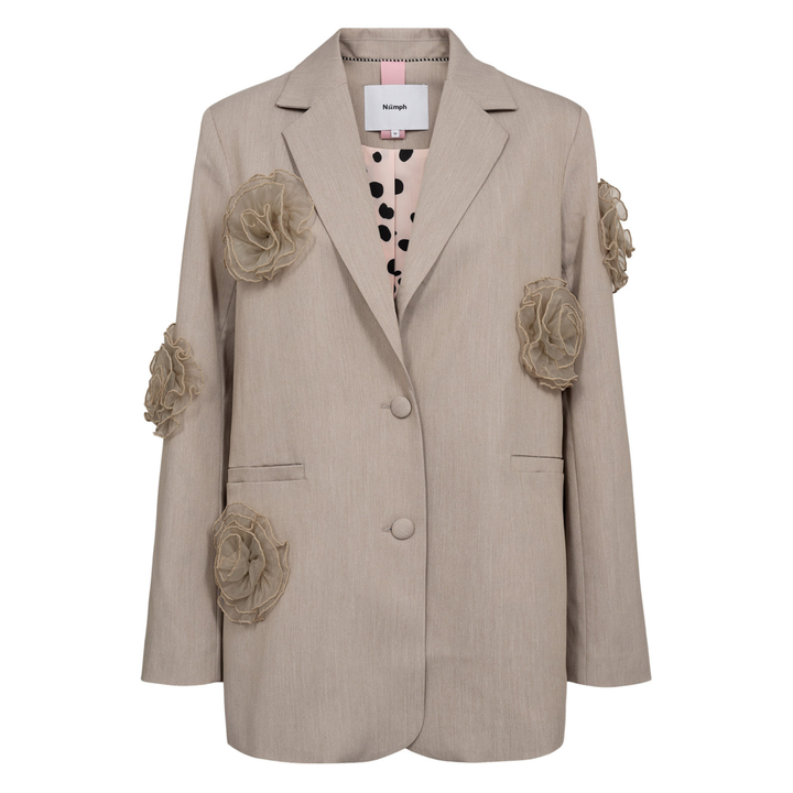 NÜMPH - BLAZER - FLORIA 706508 - CHATEAU GRAY MELANGE