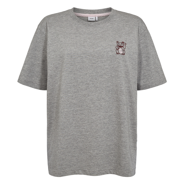 NÜMPH - T-SHIRT - PREMA OVERSIZE 706056 - MEDIUM GREY MELANGE