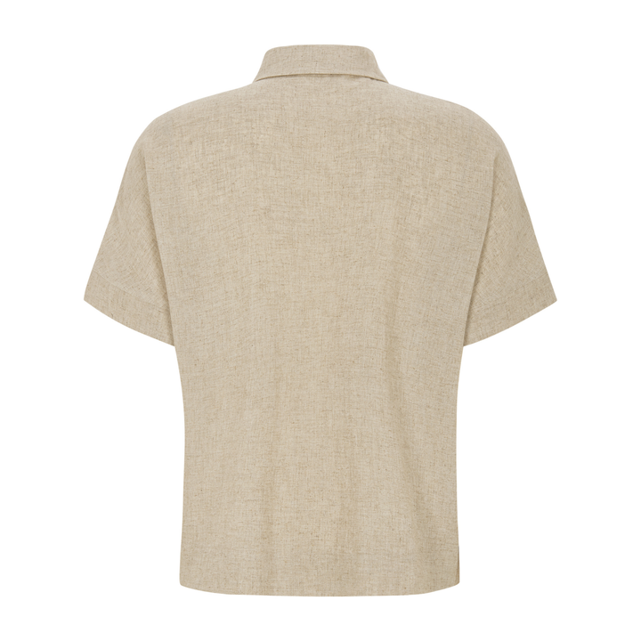 SOFT REBELS - SKJORTE - YINDI SR326-708 - ECRU MELANGE