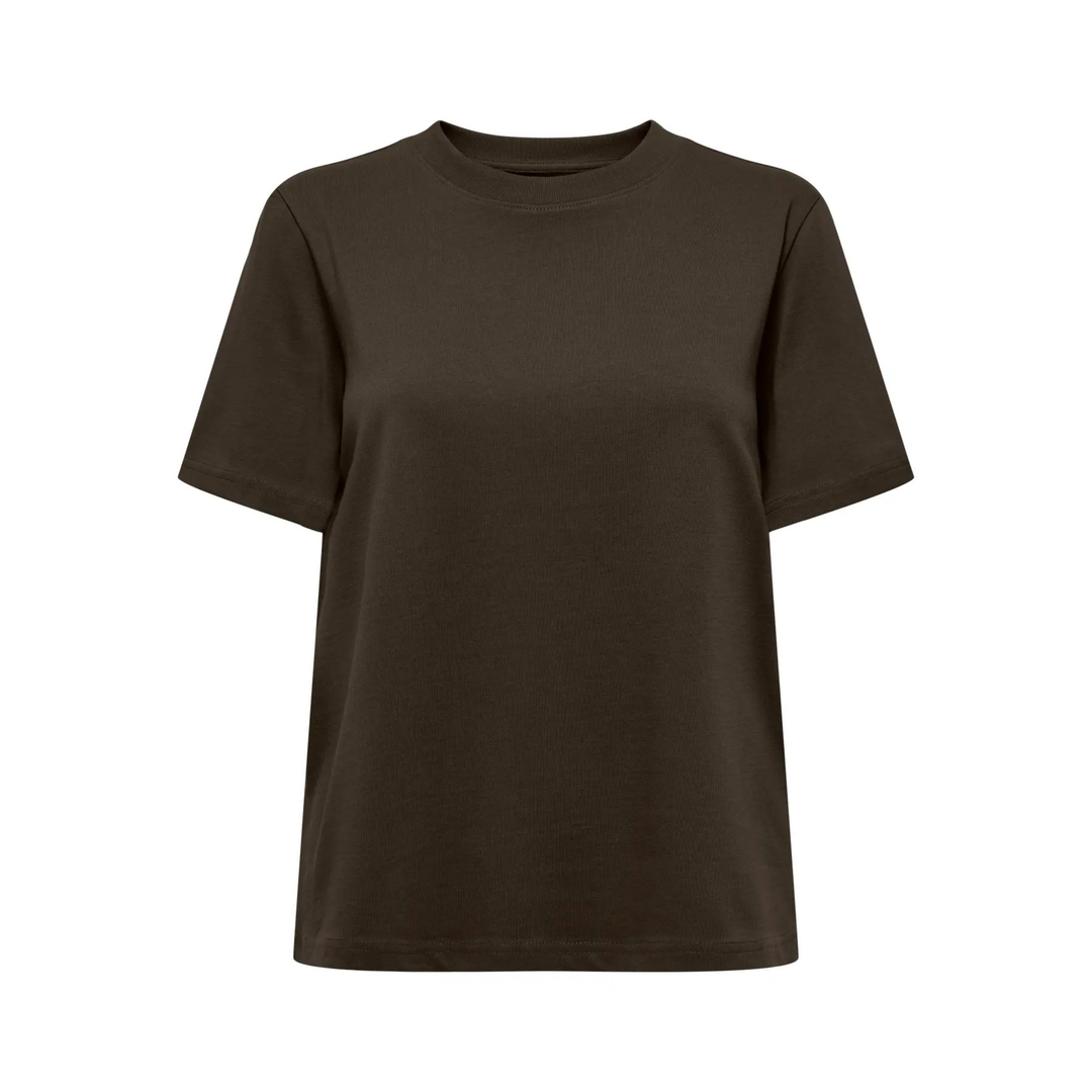 ONLY - T-SHIRT - MONJA 15320892 - CHOCOLATE TORTE