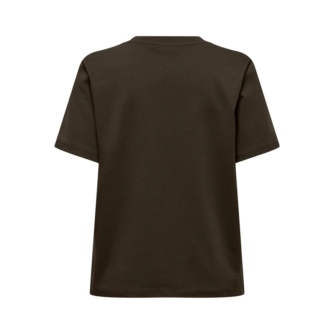 ONLY - T-SHIRT - MONJA 15320892 - CHOCOLATE TORTE
