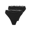 ONLY - 2-PAK TRUSSER - VICKY LACE CHEEKY BRIEF 15354410 - SORT