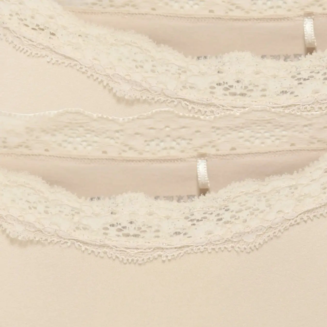 ONLY - 2-PAK TRUSSER - VICKY LACE CHEEKY BRIEF 15354410 - PEACH TAFFY