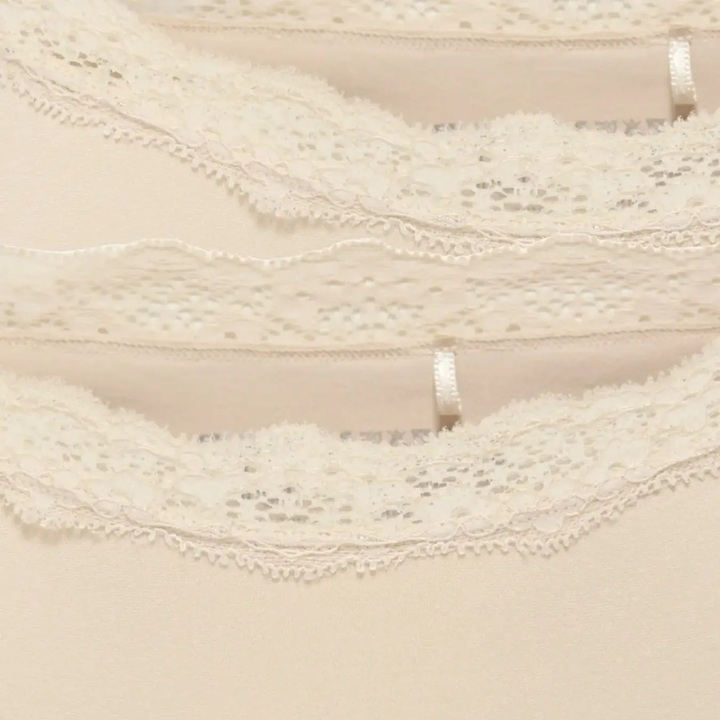 ONLY - 2-PAK TRUSSER - VICKY LACE CHEEKY BRIEF 15354410 - PEACH TAFFY