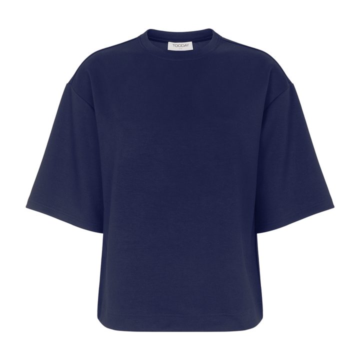 TOODAY - T-SHIRT - AZRA BOXY TD126-143 - DARK SAPPHIRE