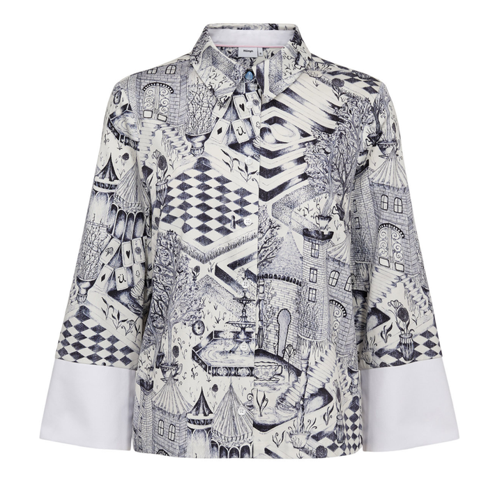 NÜMPH - SKJORTE - GARDENIA 706259 - CLOUD DANCER