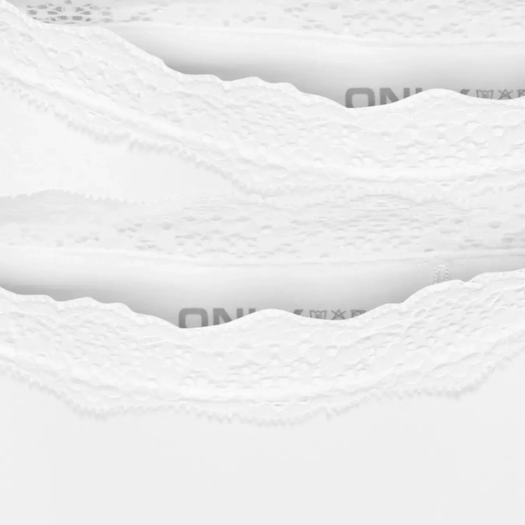 ONLY - 2-PAK TRUSSER - VICKY LACE CHEEKY BRIEF 15354410 - BRIGHT WHITE