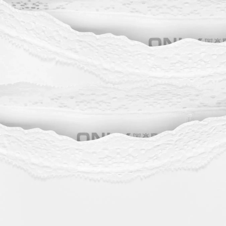 ONLY - 2-PAK TRUSSER - VICKY LACE CHEEKY BRIEF 15354410 - BRIGHT WHITE