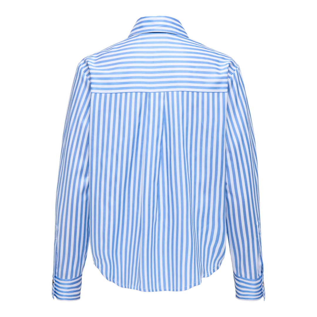 ONLY - SKJORTE - LYRA OREGON 15369914 - CLOUD DANCER/PROVENCE STRIPES