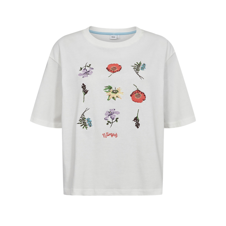 NÜMPH -T-SHIRT - BELISA BOXY 706645 - CLOUD DANCER