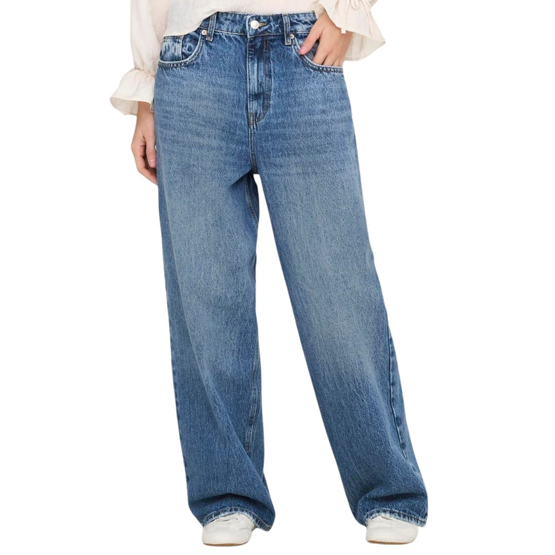 ONLY - JEANS - AMBER OVERSIZED BAGGY LOW 15359092 - MEDIUM BLUE DENIM