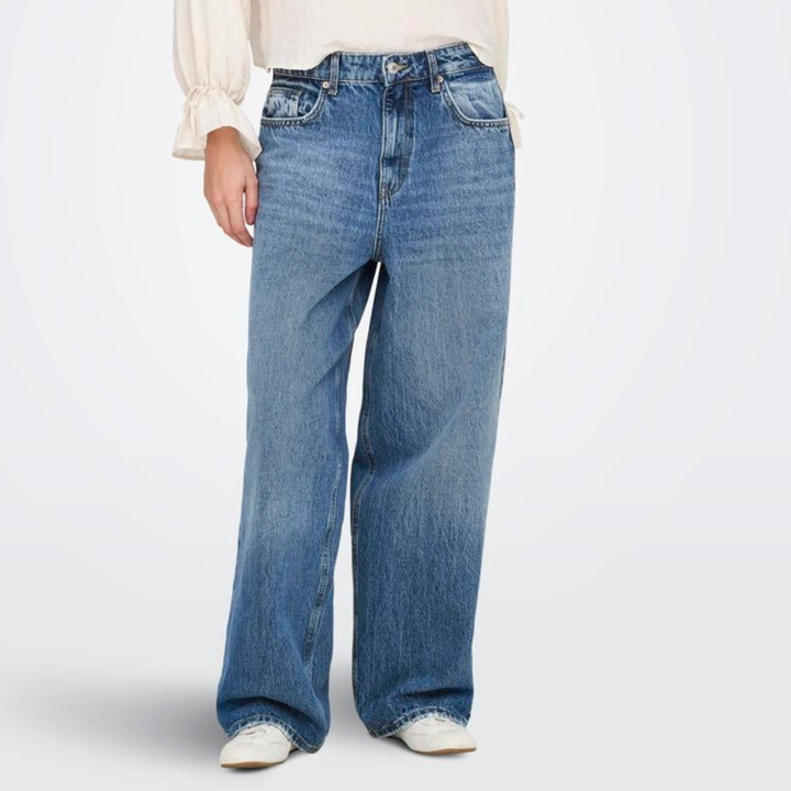 ONLY - JEANS - AMBER OVERSIZED BAGGY LOW 15359092 - MEDIUM BLUE DENIM