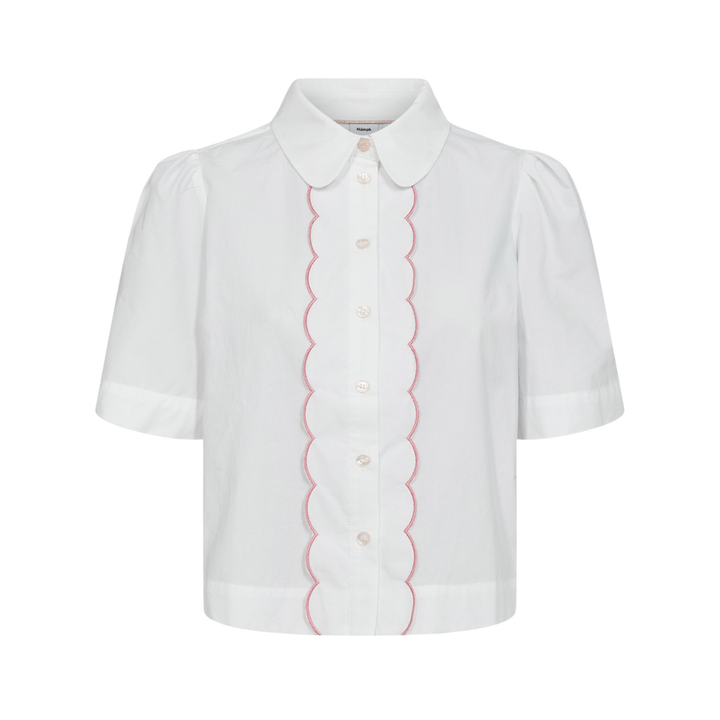 NÜMPH - SKJORTE - SIENNA 706726 - BRIGHT WHITE