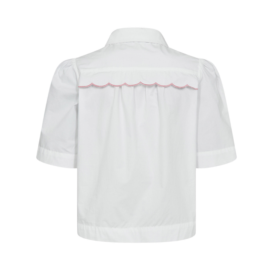 NÜMPH - SKJORTE - SIENNA 706726 - BRIGHT WHITE